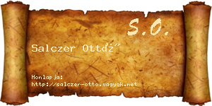 Salczer Ottó névjegykártya